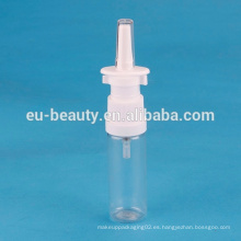 Botella de PET de 20 ml con pulverizador nasal para prueba de niños